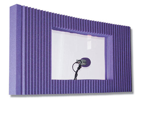 Auralex MAXWINKITPUR 20" x 48" MAX-Wall Panel with Window in Purple MAXWINKITPUR