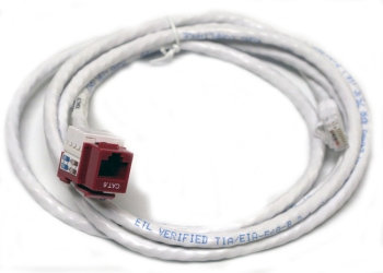 Altinex CM11351 Snap In Assembly, RJ-45 Red