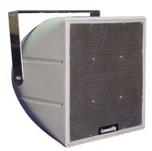 Biamp R.5COAX99T 12" 2-Way Full Range Coaxial Speaker With Transformer, Weather Resistant