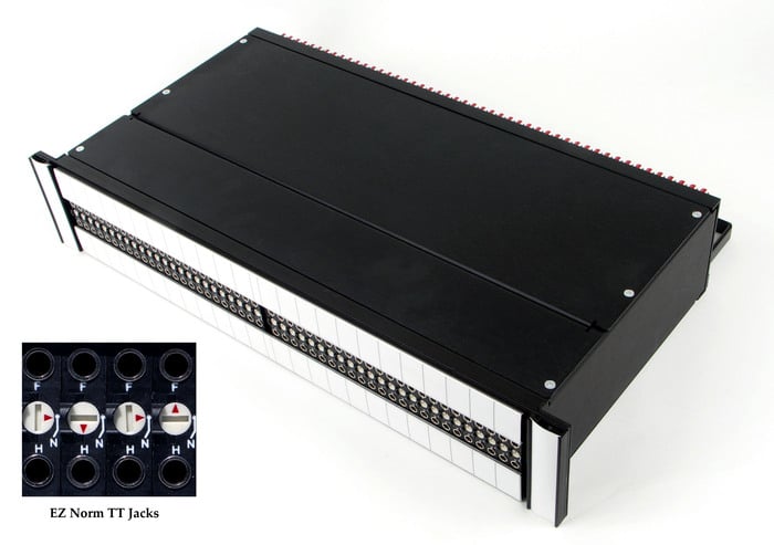 Switchcraft TTEZN20PIDCR EZ Norm Programmable Patchbay With PPT Punchdown I/O, 2 Rack Unit