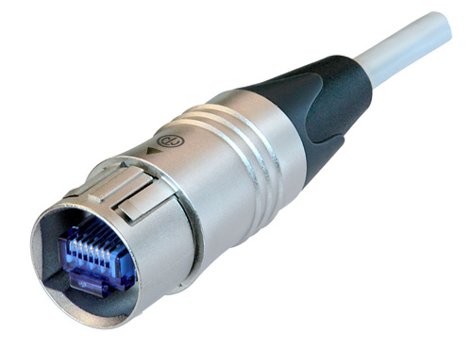 Neutrik NKE6S-1-WOC 1m CAT6 Patch Cable With Ethercon And RJ45 Connectors