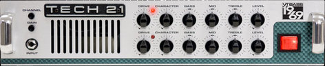 Tech 21 VT Bass 1969 300W Bass Amplifier Head with Tube Emulation VTB-69