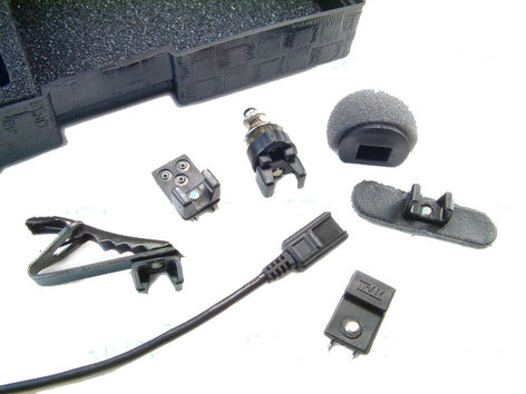 TRAM Microphones TR50BML+ Lavalier Microphone with a Lectrosonics TA5F connector, Black TR50BML+
