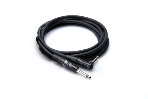 Hosa HGTR-010R Cable Guitar Patch, Rean Straight to Right-angle, 10ft HGTR-010R