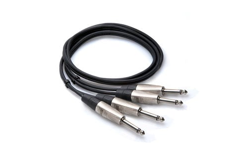Hosa HPP-005X2 Pro Stereo Interconnect Cable, Dual REAN 1/4, 5ft HPP-005X2
