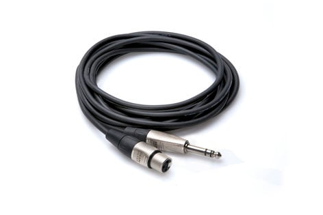 Hosa HXS-015 Pro Balanced Interconnect Cable, REAN XLR3F to 1/4, 15ft HXS-015