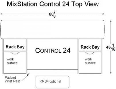 Omnirax MXC24 MixStation For Digidesign Control 24 Mixer