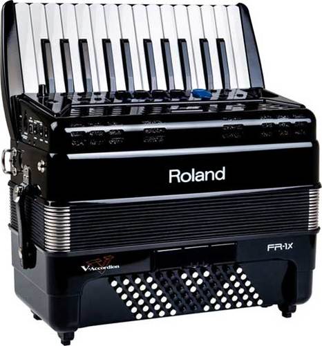 Roland FR-1X V-Accordion - Black Compact Digital Piano-style Accordion With Speakers