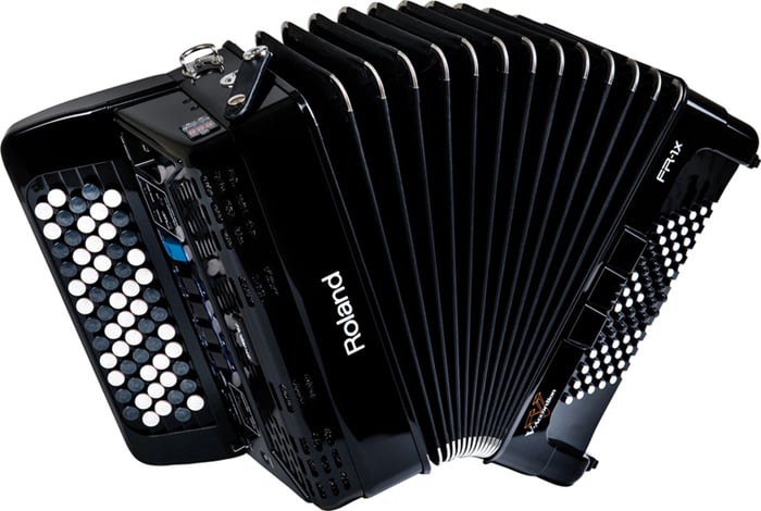 Roland FR-1XB V-Accordion Lite - Black Compact Digital Button Accordion With Speakers