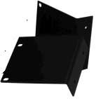 RCI Custom RE-4 1 Pair of 4RU (7") Black Anodized Aluminum Rack Ears RE-4
