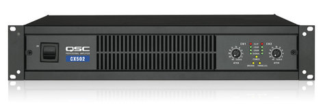 QSC CX502 2-Channel 300W @ 8 Ohms Power Amplifier CX502