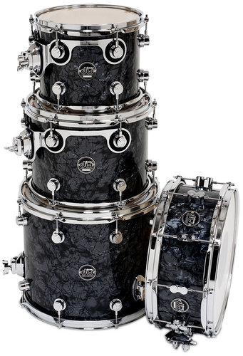 DW DRPFTMPK04 Performance Series HVX Tom Pack 4 in FinishPly Finish with 5.5" x 14" Snare Drum: 8x10", 9x12", 12x14" DRPFTMPK04