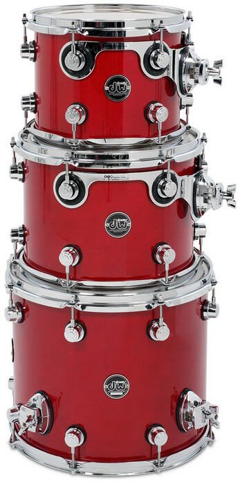 DW DRPLTMPK03T Performance Series HVX Tom Pack 3T In Lacquer Finish: 8x10", 9x12", 12x14"