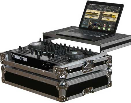 Odyssey FZGSTKS4 Flight Case for Traktor S4, Numark iDJ3 or Mixtrack Pro, or American Audio VMS4 Controller FZGSTKS4