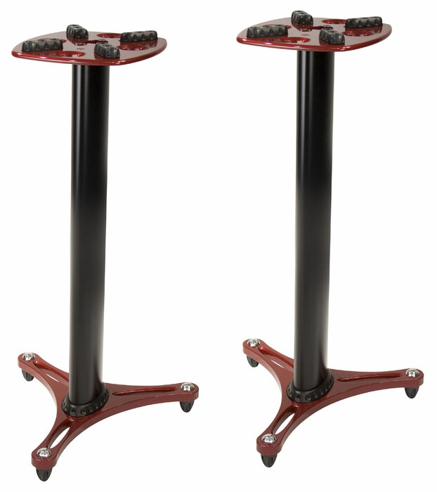 Ultimate Support MS-90/36R Pair of MS Series Column Studio Monitor Stands, Red MS90-36R