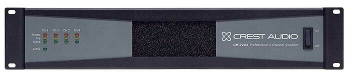 Crest CM2204 Power Amplifier, 220 Watts @ 8 ohms/70V, 4 channels CM2204