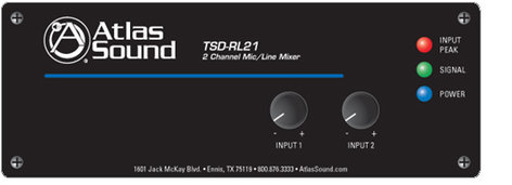 Atlas IED TSD-RL21 Mixer 2 Channel Mic/line