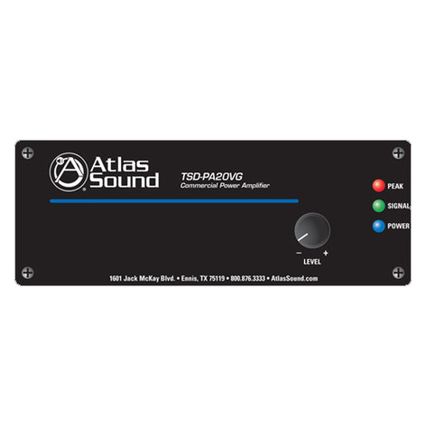 Atlas Sound TSD-PA20VG Mono Amplifier, 20W TSD-PA20VG