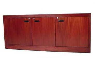 Soundcraft Systems CRDZ-3BV 3 Bay Credenza, Veneer CRDZ-3BV
