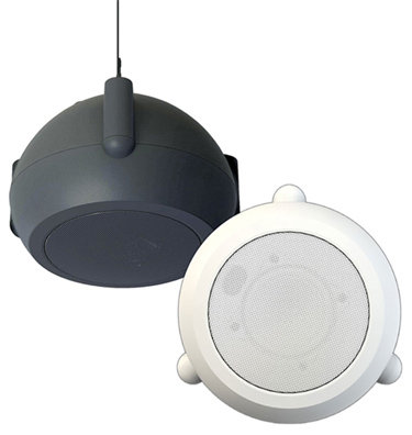 Bogen MPS1B 4.5" 2-Way Pendant Speaker, 70V, Black