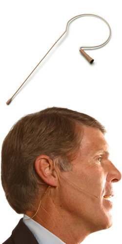 Countryman E6OW6L-EV E6 Headworn Microphone, for Electrovoice wireless, Light Beige E6OW6L-EV
