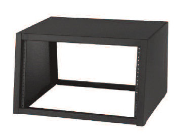 Lowell LDSR-1018 Sloped Desktop 10 Unit Rack, 18" Deep, Black