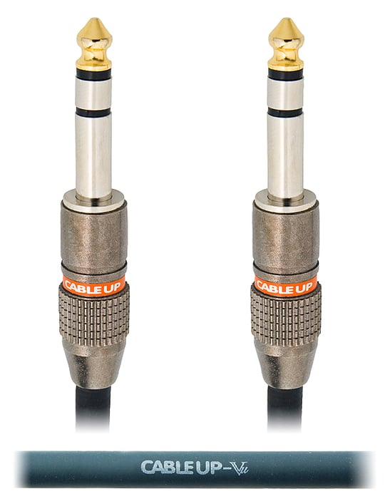 Cable Up PM3-PM3-0.5 6" 1/4" TRS Male To Male Balanced Cable