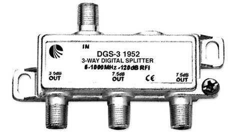 Blonder-Tongue DGS-3 Splitter, Digital-Ready, 3-way DGS-3