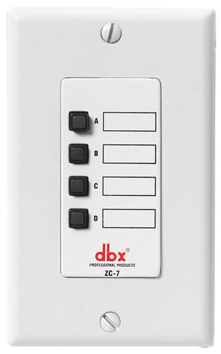 DBX ZC-7 Push-to-Talk Page Assignment Controller for ZonePRO Products ZC-7