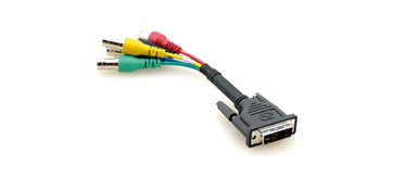 Kramer ADC-DMA/5BF-1 DVI-A To 5 BNC, Male To Female Adapter Cable (1')