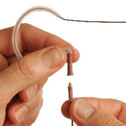 Countryman E6CABLEL-AN-DURAMAX Replacement Snap-On 2mm Duramax Cable for the E6 and E6i EarSet Microphones, Light Beige, Hirose 4-Pin Connector for Audio Technica T35, T75, T211, T601, T1000, T1200, T4000, T5000, T7000 E6CABLEL-AN-DURAMAX