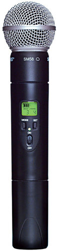 Shure ULX2/58-G3 UHF Handheld Wireless Transmitter with SM58 Cardioid Microphone 470-505 MHz ULX2/58-G3