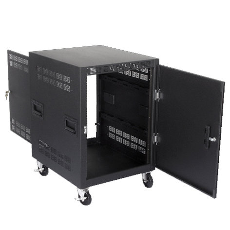 Atlas Sound RX14-30SFD 14RU mobile Equipment Rack, 30" Deep RX14-30SFD
