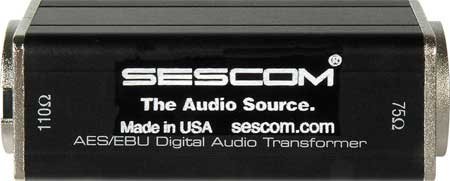 Sescom SES-AES-EBU-2 2" BNC to XLRM Transformer SES-AES-EBU-2