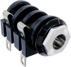 Neutrik NMJ2HC-S 1/4" Unswitched Mono Jack with Chrome Ferrule & Standard Solder Lugs NMJ2HC-S