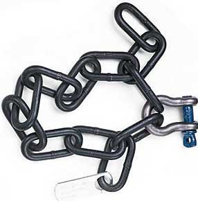 Rose Brand Deck Chain 3' Length Of Grade 80, 1/2"x 4" Link Chain