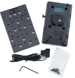 Rosco Laboratories LOOP-VMOUNT-BRACKET V-Mount Bracket with Cheeseplate for LitePad Loop LOOP-VMOUNT-BRACKET