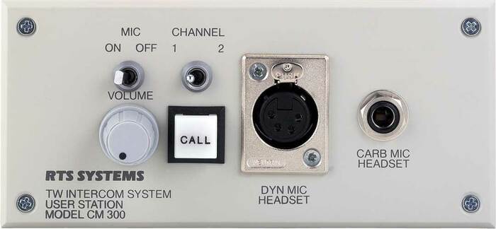 RTS CM-300L A5F Console-Mount User Station with A5F Headphone Connector CM300L/A5F