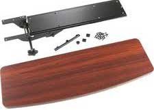 Omnirax KMSOM-MF Keyboard/Mouse Shelf In Mahogany Finish For Omnidesk