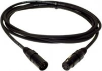 Pro Co DMX-200 200' 5-pin DMX Cable, BLack Connectors, Silver Contacts