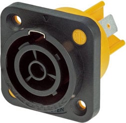 Neutrik NAC3FPX PowerCON TRUE1 Appliance Outlet Connector with 1/4" Flat Tab Terminals NAC3FPX