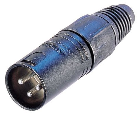 Neutrik NC5FX-BAG 5-pin Female XLR Cable Connector, Black, Silver Contacts NC5FX-BAG