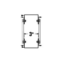 Middle Atlantic Products 5CC-43 Cable Chase Kit (for 5-43 Rack) 5CC-43