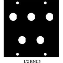 Middle Atlantic 1/2BNC5 UCP Module With 5 BNC Punches