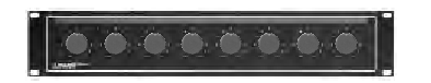 Lowell LVC8P-ID-2-CCCCCCCC 8-hole Panel with 8 100LVC (100W, 3dB step) Volume Controls LVC8P-ID-2-CCCCCCCC