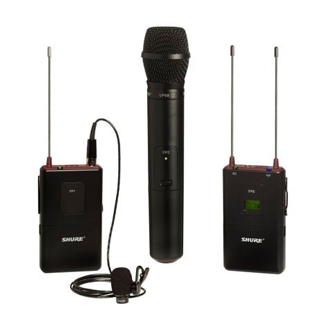Shure FP125/83VP68-G4 FP Bodypack/Handheld Wireless System with WL183 and VP68, 470-494 FP125/83VP68-G4