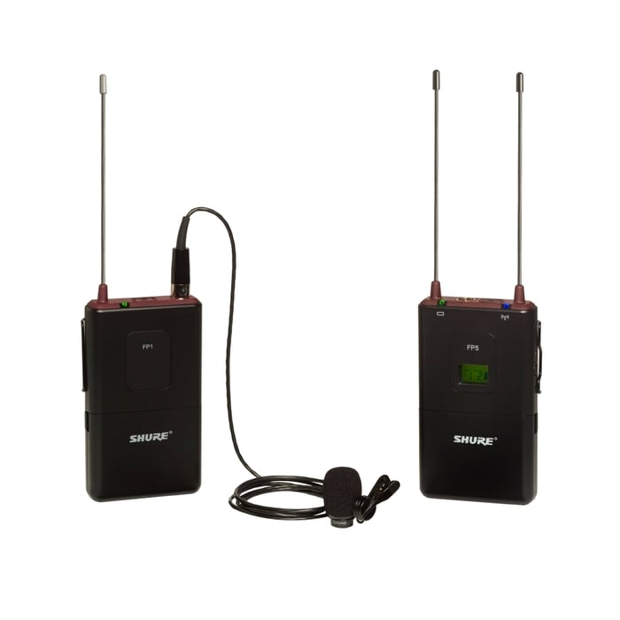 Shure FP15/83-G4 FP Series Wireless Mic System With WL183 Lavalier, G4 Band (470-494MHz)