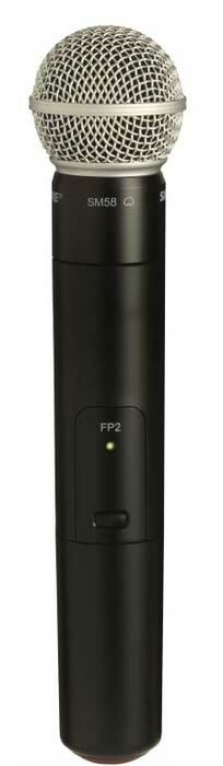 Shure FP2/SM58-G4 FP Series Wireless Handheld Transmitter With SM58 Mic, G4 Band (470-494MHz)