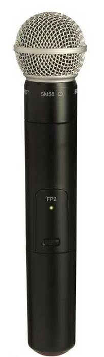 Shure FP2/SM58-H5 FP Series Wireless Handheld Transmitter With SM58 Mic, H5 Band (518-542MHz)