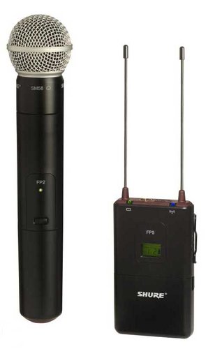 Shure FP25/SM58-J3 FP Wireless System with the SM58, 572-596 FP25/SM58-J3